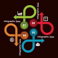Creative gears Info-graphics options banner N49