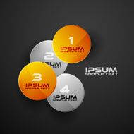 Circles web infographic modern design N4