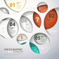 vector abstract 3d paper infographics N107