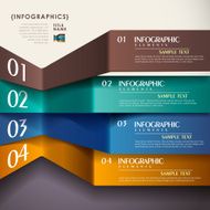 vector abstract 3d paper infographics N108