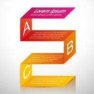 vector abstract 3d paper infographics N110