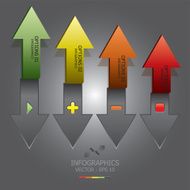 Modern Arrows Infographics Design Template N8