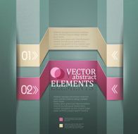 Modern vector banner (Items for Web Business Design) N6