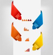 Info graphics banner with numbers Modern design template N2
