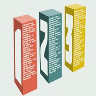 Modern business steps to success and graphs options banner