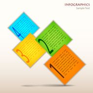 Origami Paper Infographics N4