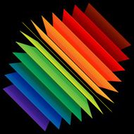 Perspective rainbow abstract rectangles N2