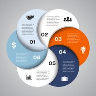 Vector circle diagram infographic for business presentation N23