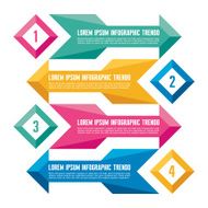 Infographic Business Concept with Arrows for Presentation N2