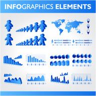 Blue infographic set N3