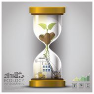 Sandglass Global Ecology And Environment Infographic N3