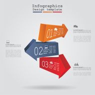 Infographics with arrows and icons Vector N3