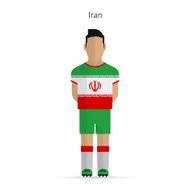 Iran football player Soccer uniform N2
