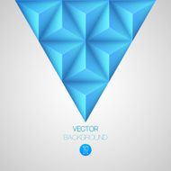 3d triangular background Vector illustration N10