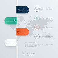 Abstract 3D digital illustration Infographic N18