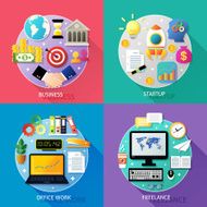Business types concept