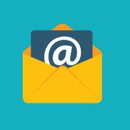 Flat Design Concept Email Send Icon Vector Illustration N2