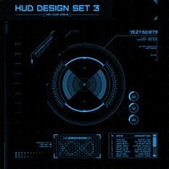 HUD and GUI set Futuristic User Interface N3