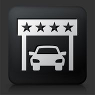 Black Square Button with Car Rating