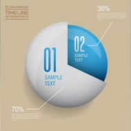 Modern infographics vector design template N6