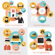 Hotel Accommodation Services Set