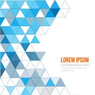 Abstract polygonal triangles poster N34