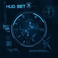 HUD and GUI set Futuristic User Interface N4