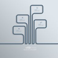 Ribbon in the form of frames with shadow