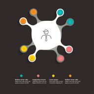 Circle infographic template Vector N4