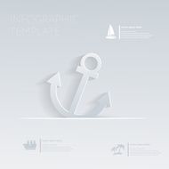 anchor Theme holidays Template infographic or website layout