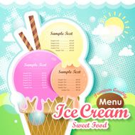 ice cream menu cover N5