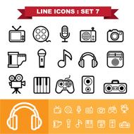 Line icons set 7