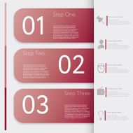 Infographic Design number banners template graphic or website layout N85