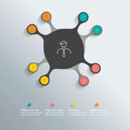 Circle infographic template Vector N5