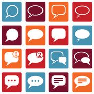 Vector Set of Bubbles Icons N15
