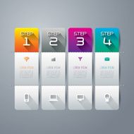Infographics vector design template N463