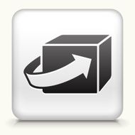 Square Button with Delivery Box interface icon