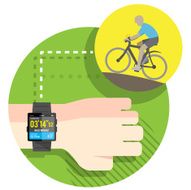 Cycling exercise tracking by Smart Watch