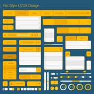 Flat style UI UX design N4