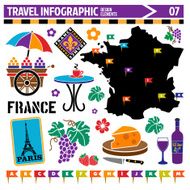 France infographic design elements N2