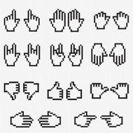 Pixel Hand Cursor Collection
