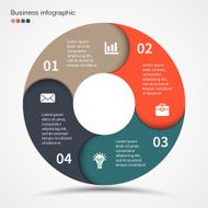Modern vector info graphic for business project N301