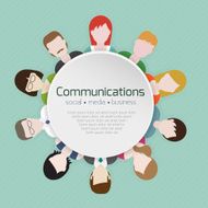 People communications flat illustration N4
