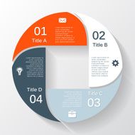 Modern vector info graphic for business project N302