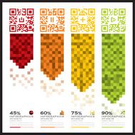 QR Code Business Infographics Banner And Background N3