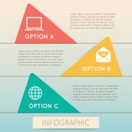 Infographic Color triangle