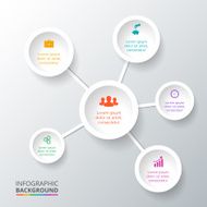 Vector circle element for infographic N112