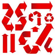 Red Direction Arrow