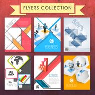 Collection of stylish business flyers