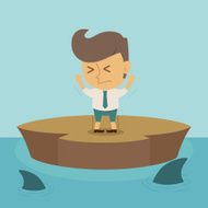 Businessman crisis